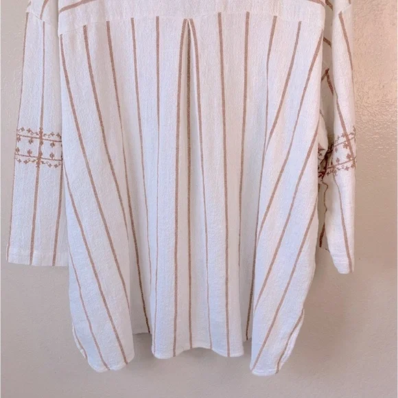 World Market Brienne Ivory Terracotta Khadi Tunic O/S - Picture 7 of 10